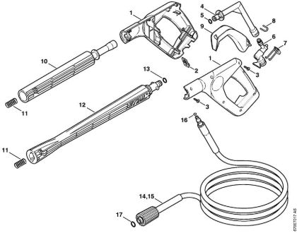 Elektricni visokotlacni cistilnik (RE) RE 161 K PLUS Pištola, brizgalna cev della Marca Stihl