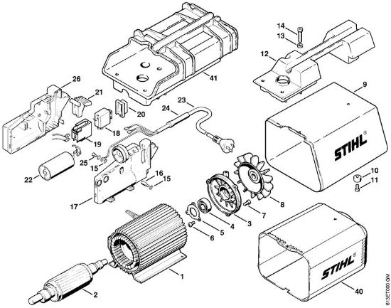 Elektricni visokotlacni cistilnik (RE) RE 220 K Elektromotor RE 220 K, 240 K, nožno stikalo RE 240 K AUS della Marca Stihl