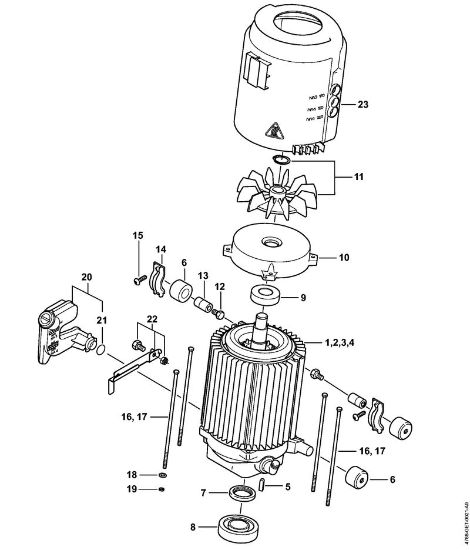 Elektricni visokotlacni cistilnik (RE) RE 232 Elektromotor della Marca Stihl