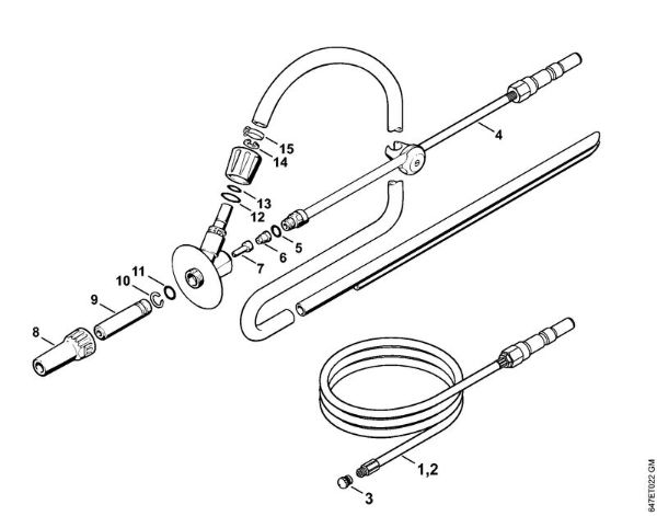 Elektricni visokotlacni cistilnik (RE) RE 232 Komplet za cišcenje cevi, naprava za mokro peskanje della Marca Stihl