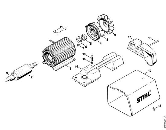 Elektricni visokotlacni cistilnik (RE) RE 250 K Elektromotor della Marca Stihl