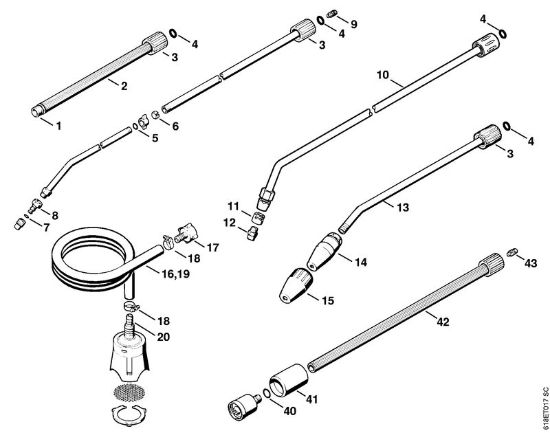 Elektricni visokotlacni cistilnik (RE) RE 250 K Orodja, pribor della Marca Stihl