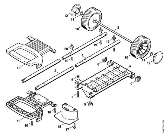 Elektricni visokotlacni cistilnik (RE) RE 250 K Transportno vozilo della Marca Stihl