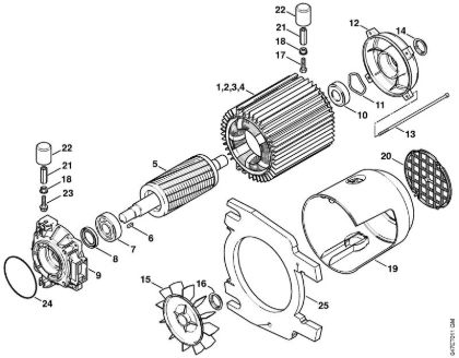 Elektricni visokotlacni cistilnik (RE) RE 281 Elektromotor della Marca Stihl