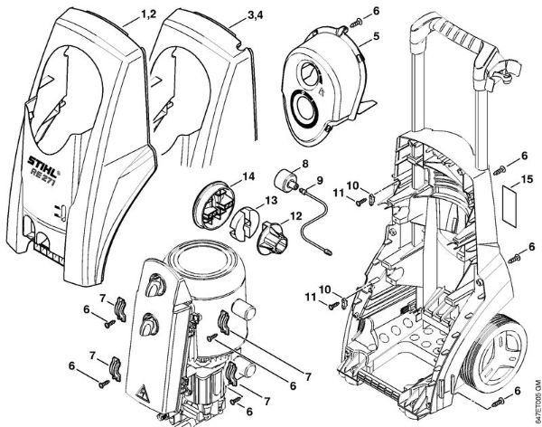 Elektricni visokotlacni cistilnik (RE) RE 281 Pokrov della Marca Stihl