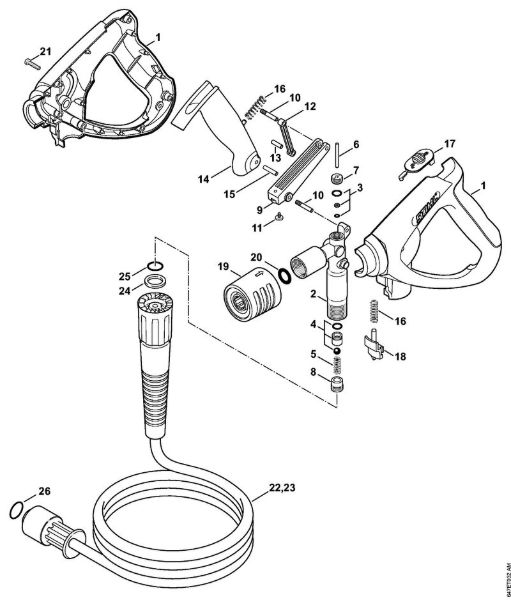 Elektricni visokotlacni cistilnik (RE) RE 282 PLUS Pištola, visokotlacna cev della Marca Stihl