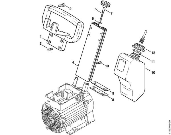 Elektricni visokotlacni cistilnik (RE) RE 310 K Rocajna cev, posoda della Marca Stihl