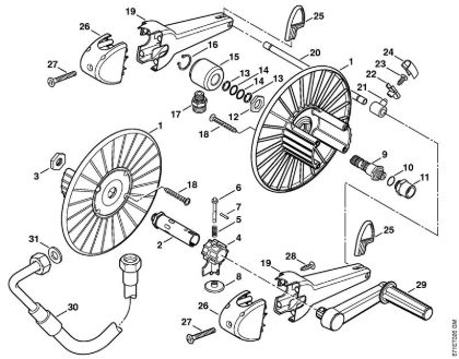Elektricni visokotlacni cistilnik (RE) RE 361 PLUS Navijalni boben cevi della Marca Stihl