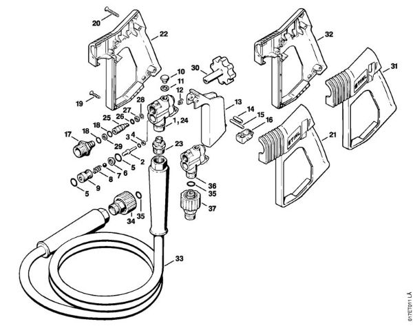 Elektricni visokotlacni cistilnik (RE) RE 401 K Pištola della Marca Stihl
