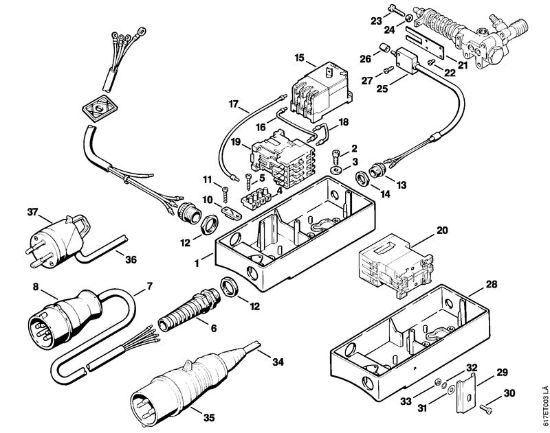 Elektricni visokotlacni cistilnik (RE) RE 401 K Stikalo RE 400 K, RE 401 K della Marca Stihl
