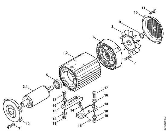 Elektricni visokotlacni cistilnik (RE) RE 461 Elektromotor della Marca Stihl