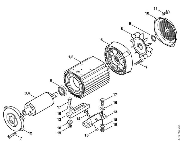 Elektricni visokotlacni cistilnik (RE) RE 471 PLUS Elektromotor della Marca Stihl