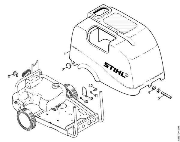 Elektricni visokotlacni cistilnik (RE) RE 500 W Pokrov della Marca Stihl