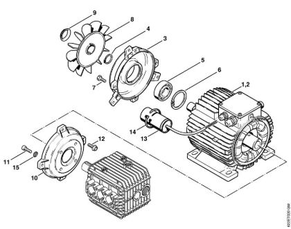 Elektricni visokotlacni cistilnik (RE) RE 520 W Elektromotor della Marca Stihl