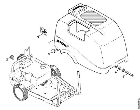 Elektricni visokotlacni cistilnik (RE) RE 550 W Pokrov della Marca Stihl