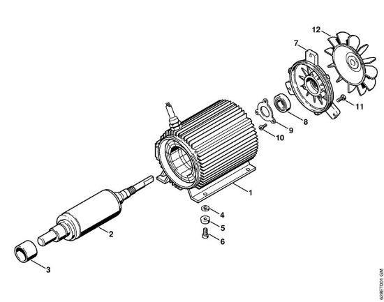 Elektricni visokotlacni cistilnik (RE) RE 560 W Elektromotor della Marca Stihl
