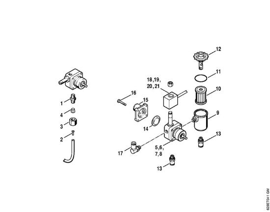 Elektricni visokotlacni cistilnik (RE) RE 560 W Rezervoar za gorivo, crpalka za gorivo   X 35 751 076,   X 35 799 999 della Marca Stihl