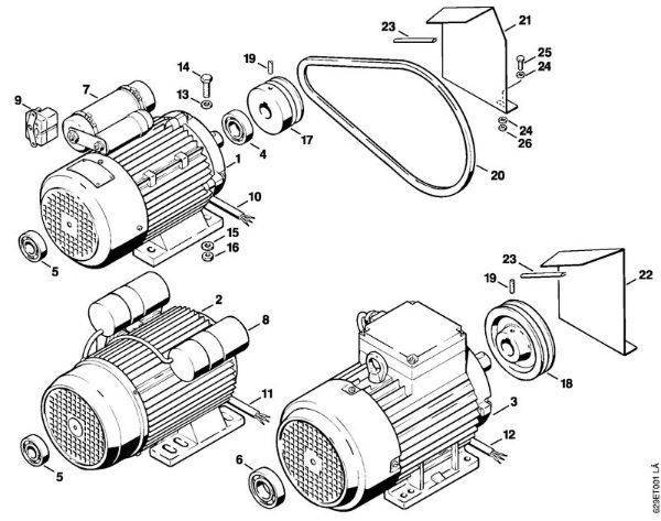 Elektricni visokotlacni cistilnik (RE) RE 600 W Elektromotor della Marca Stihl