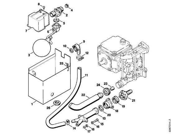 Elektricni visokotlacni cistilnik (RE) RE 600 W Posoda za vodo della Marca Stihl
