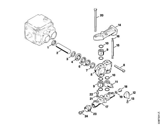 Elektricni visokotlacni cistilnik (RE) RE 630 W crpalka della Marca Stihl