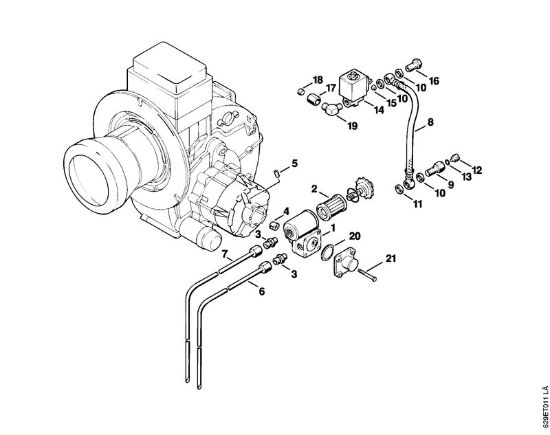 Elektricni visokotlacni cistilnik (RE) RE 630 W crpalka za gorivo della Marca Stihl