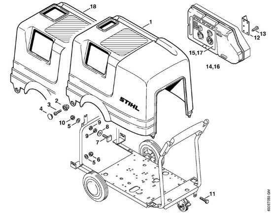 Elektricni visokotlacni cistilnik (RE) RE 640 W Pokrov della Marca Stihl