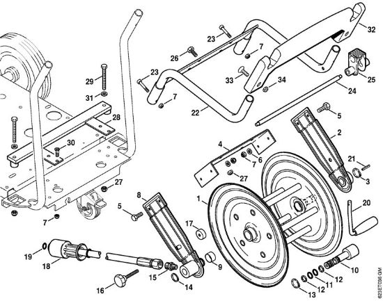 Elektricni visokotlacni cistilnik (RE) RE 660 W Navijalni boben cevi della Marca Stihl