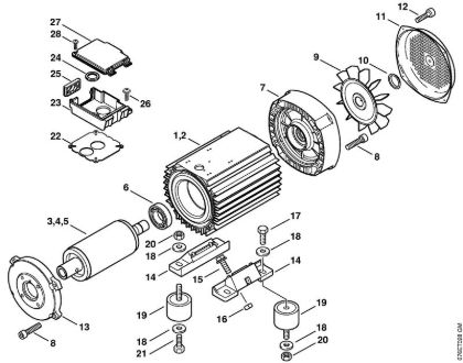 Elektricni visokotlacni cistilnik (RE) RE 661 Elektromotor della Marca Stihl