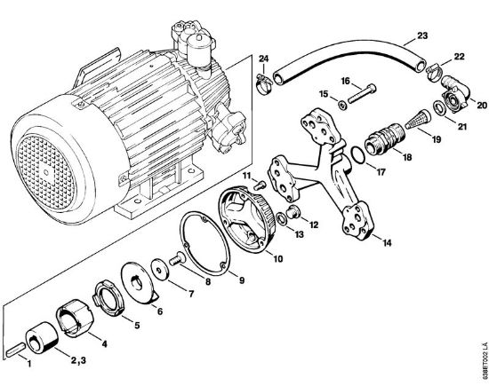 Elektricni visokotlacni cistilnik (RE) RE 830 W Ohišje crpalke della Marca Stihl