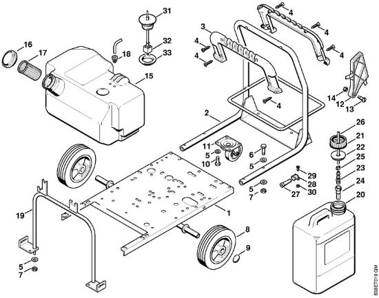 Elektricni visokotlacni cistilnik (RE) RE 830 W Vozicek della Marca Stihl