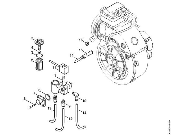 Elektricni visokotlacni cistilnik (RE) RE 840 W crpalka za gorivo della Marca Stihl