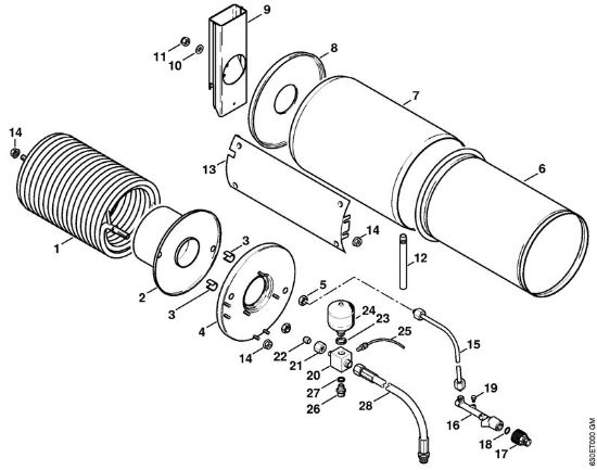 Elektricni visokotlacni cistilnik (RE) RE 840 W Izmenjevalnik toplote della Marca Stihl