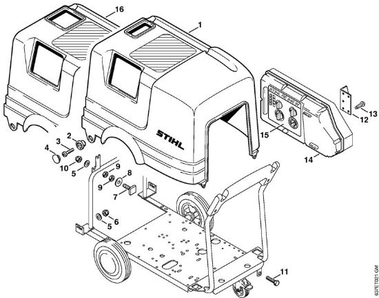 Elektricni visokotlacni cistilnik (RE) RE 840 W Pokrov della Marca Stihl