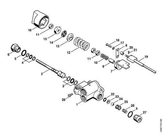 Elektricni visokotlacni cistilnik (RE) RE 840 W Varnostni blok della Marca Stihl