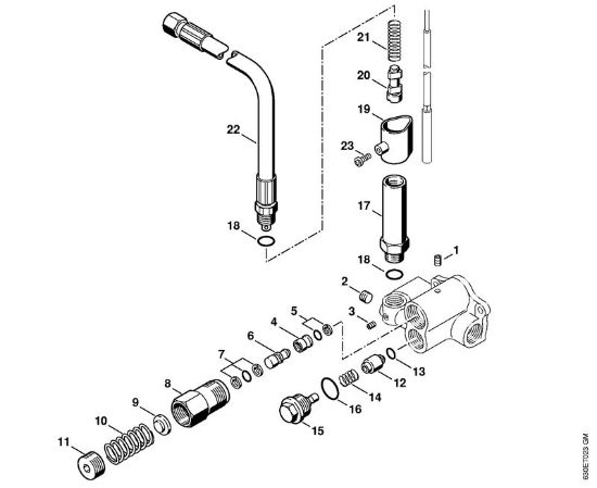 Elektricni visokotlacni cistilnik (RE) RE 840 W Varnostni blok della Marca Stihl