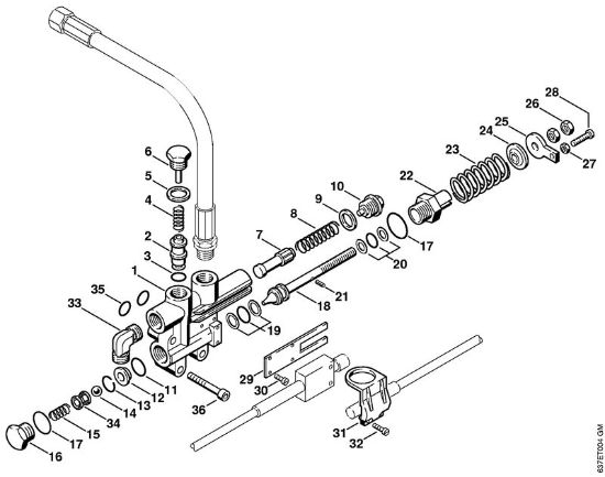 Elektricni visokotlacni cistilnik (RE) RE 840 W Varnostni blok   X 22 947 954 (36.95) della Marca Stihl