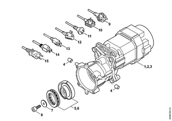 Elektricni visokotlacni cistilnik (RE) RE 88 Elektromotor, prikljucni kabel della Marca Stihl