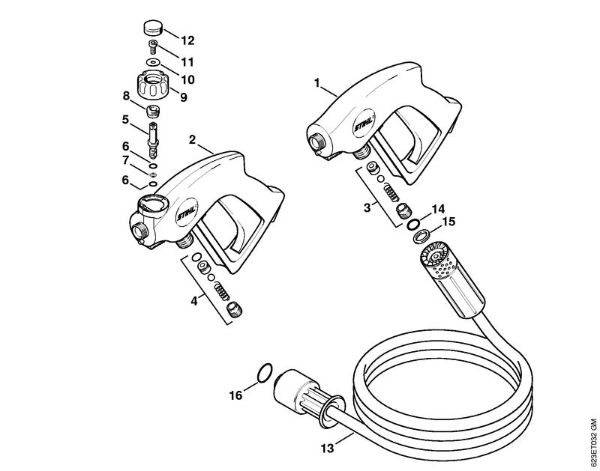 Elektricni visokotlacni cistilnik (RE) RE 880 W Pištola, visokotlacna cev della Marca Stihl