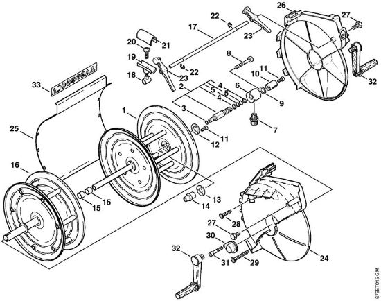 Elektricni visokotlacni cistilnik (RE) RE 961 PLUS Navijalni boben cevi della Marca Stihl