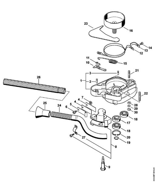 BT 106 BT 106 Naprava za zaviranje BT 106 C della Marca Stihl