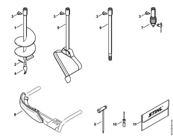 BT 120 C BT 120 C Vrtalna orodja, orodja, posebni pribor della Marca Stihl