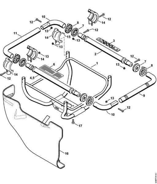 BT 121 BT 121-Z Rocajna cev della Marca Stihl