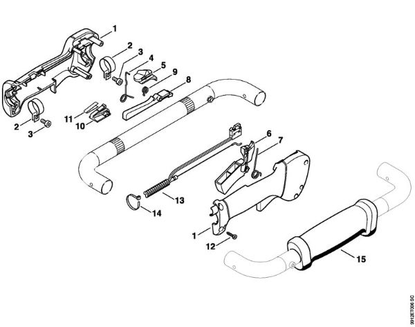 BT 130 BT 130 Upravljalni rocaj della Marca Stihl