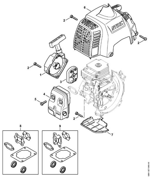BT 230 BT 230 Zagonska naprava, dušilec zvoka della Marca Stihl