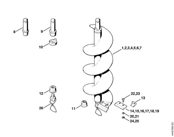 BT 308 BT 308 Vrtalna orodja della Marca Stihl