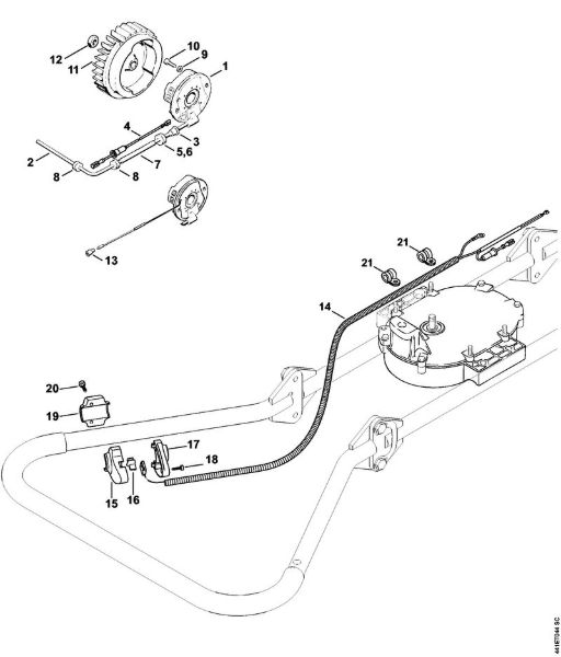 BT 360 BT 360 Vžigalna naprava, stop stikalo della Marca Stihl
