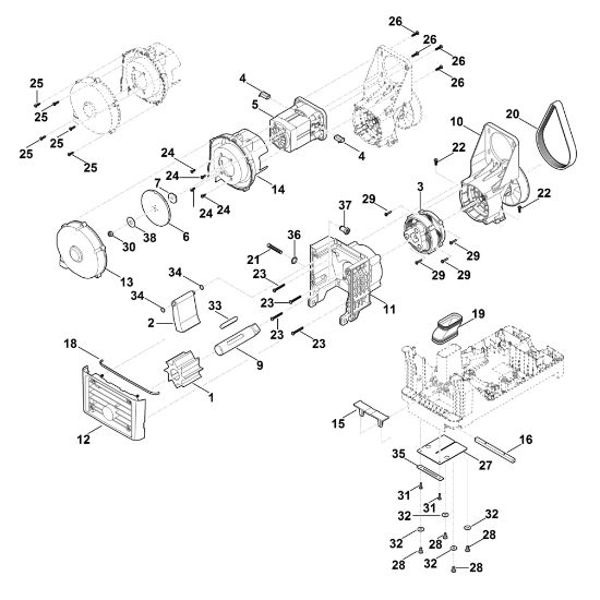 Slika C - Motor, rezalno orodje GHE 135.0 L