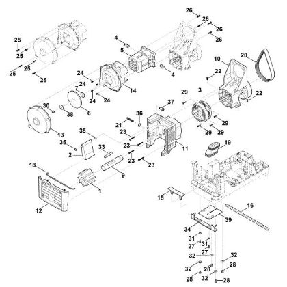 Slika C - Motor, rezalno orodje GHE 140.0 L