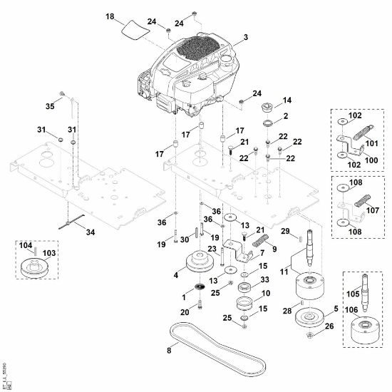 Slika C - Motor, pogon GH 460.0