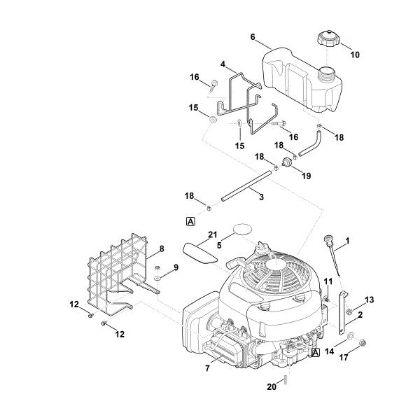 Slika C - Motor, rezervoar GH 460.0 C